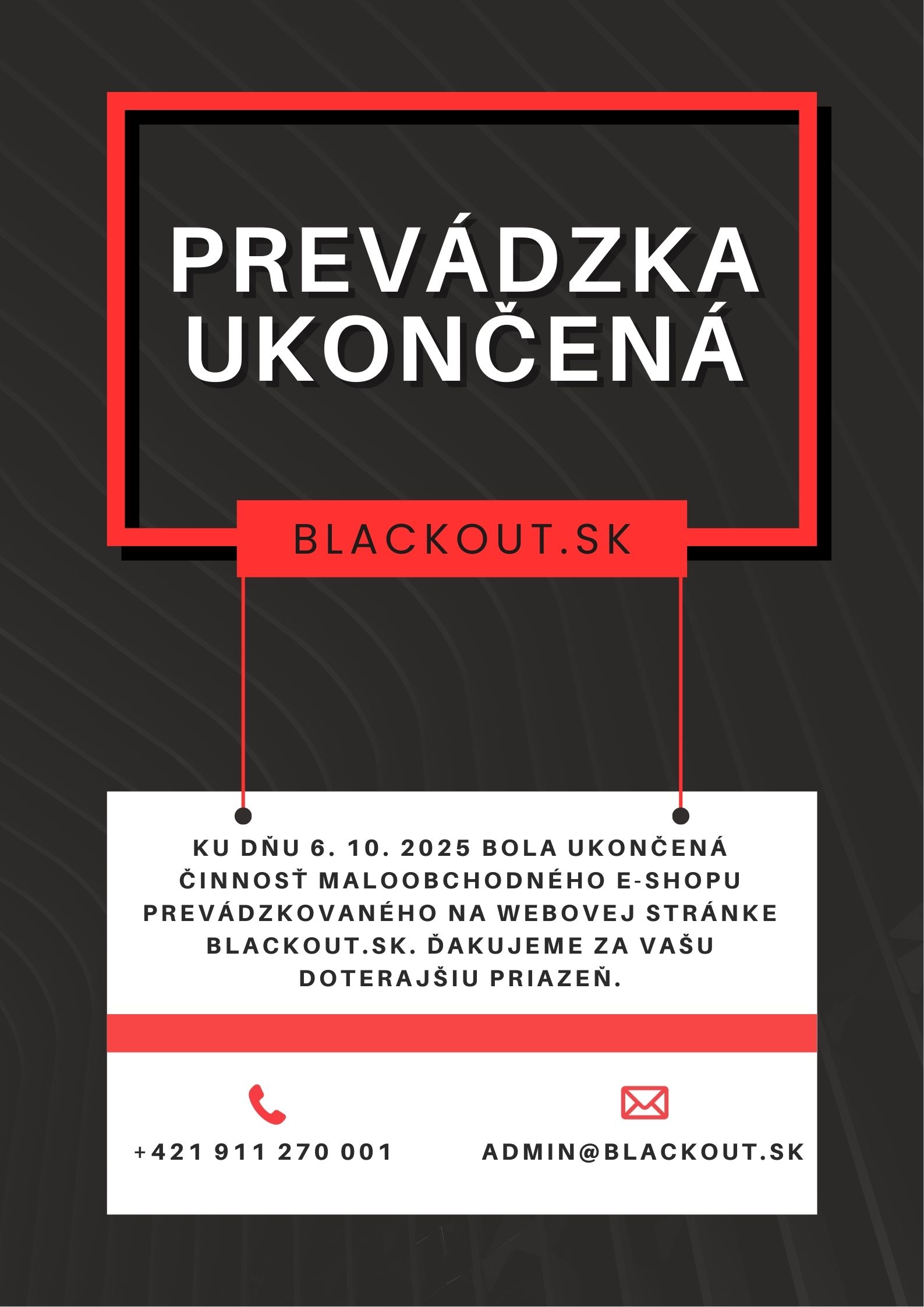 Blackout poster